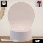 Customizable Magic Name Frame 3D LED lamp for bedroom decor