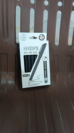 Packaging of the 8-piece Black Gel Pen Set, ready for gifting or school supplies.
