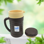 A person holding the nekza Stainless Steel Thermos Flask, showcasing its portable design.