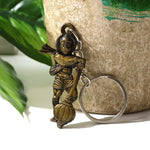 Hanuman metal keychain set with sturdy rings for secure attachment