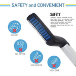 The Men's Hair & Beard Straightener being used to smooth and style hair effortlessly.