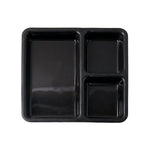 Multi-section meal serving tray for neat plating and meal portions