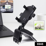 Mobile phone holder mounted firmly on desk surface