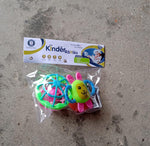 Collection of three colorful baby rattles designed for engaging play and sensory development.