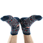 Colorful assorted men's ankle sports socks providing cushioned support