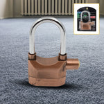 AutoSafeo Security Alarm Lock system shown from the front with three keys.