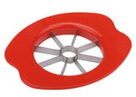 The durable ABS handle of the Quickslice apple cutter for a firm grip.