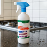 CookAura Kitchen Cleaner Spray 500ml bottle for oil and grease removal.