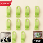 Close-up of durable plastic hanger hooks with smooth edges