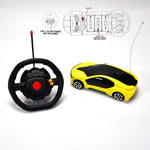 Side profile of the attractive remote control car, showcasing its sporty look.