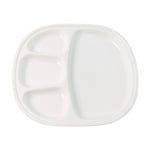 Partition plate highlighting separate compartments for different dishes