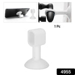 Mixed color silicone door stopper with self-sucking suction cup