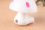 Multicolour mushroom night light with intelligent light sensor technology.