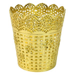 Metal mesh pen holder keeping writing tools tidy on work desk