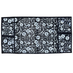 Top view of a microwave cover showcasing its functional design and fabric texture.