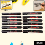 Close-up of quick-dry bullet tip of black whiteboard marker