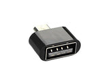 Micro USB OTG adapter facilitating easy file transfers between a smartphone and a pendrive.