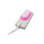 Side view of the dual-sided pumice stone and brush, a versatile dead skin remover.
