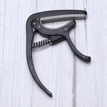 Detail of the Wagtail guitar capo's protective soft pad, preventing instrument damage.
