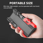 Phonixio Mini LED Flashlight with Power Bank, illustrating its multiple lighting modes.