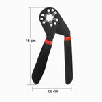Close-up of the Bionic Wrench's unique jaw design.