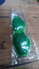 Close-up of the gel eye mask, showcasing its soft, skin-friendly matte finish.
