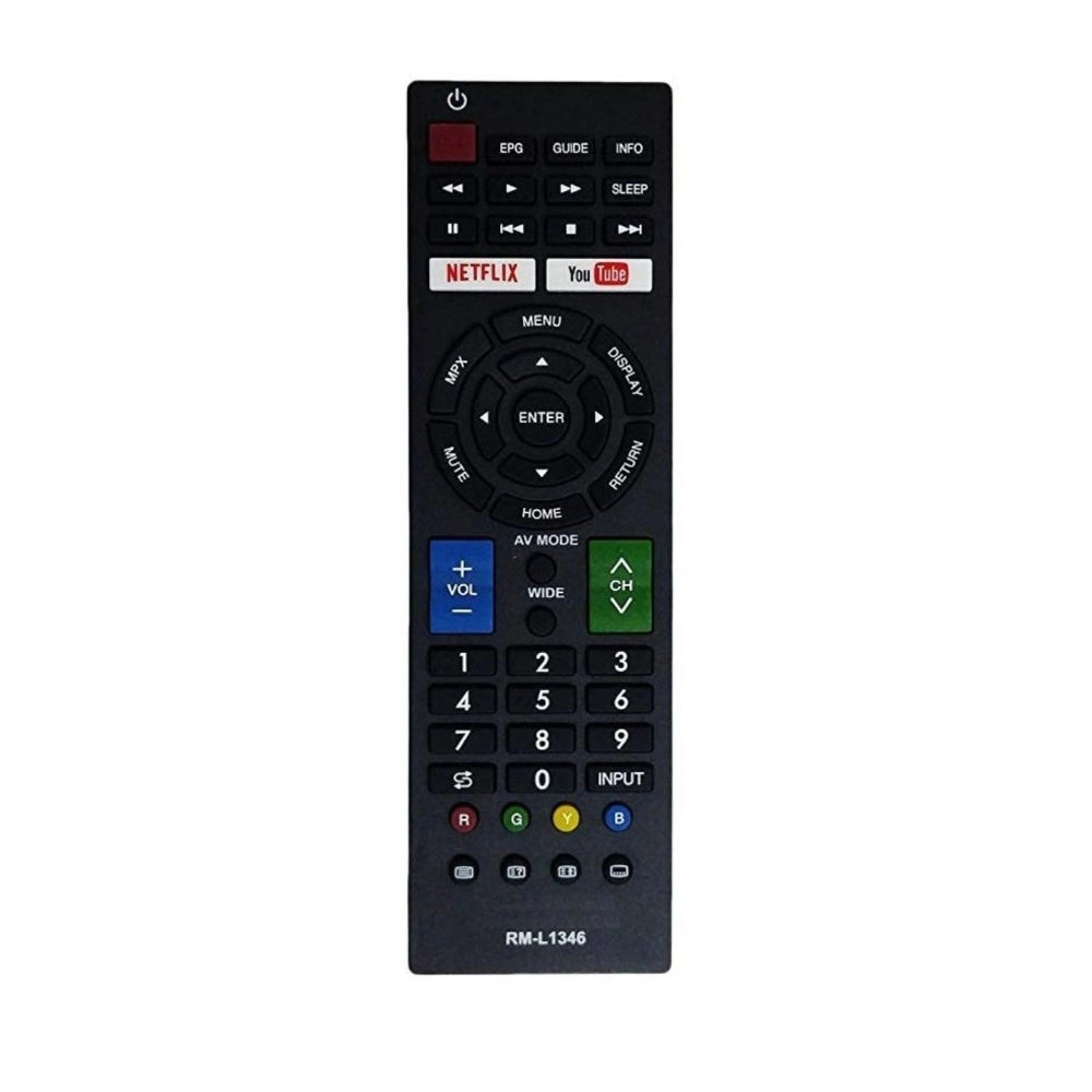 Remote with Netflix and YouTube Function (No Voice), Compatible with Sharp Smart TV LCD/LED Remote Control (Exactly Same Remote will Only Work)