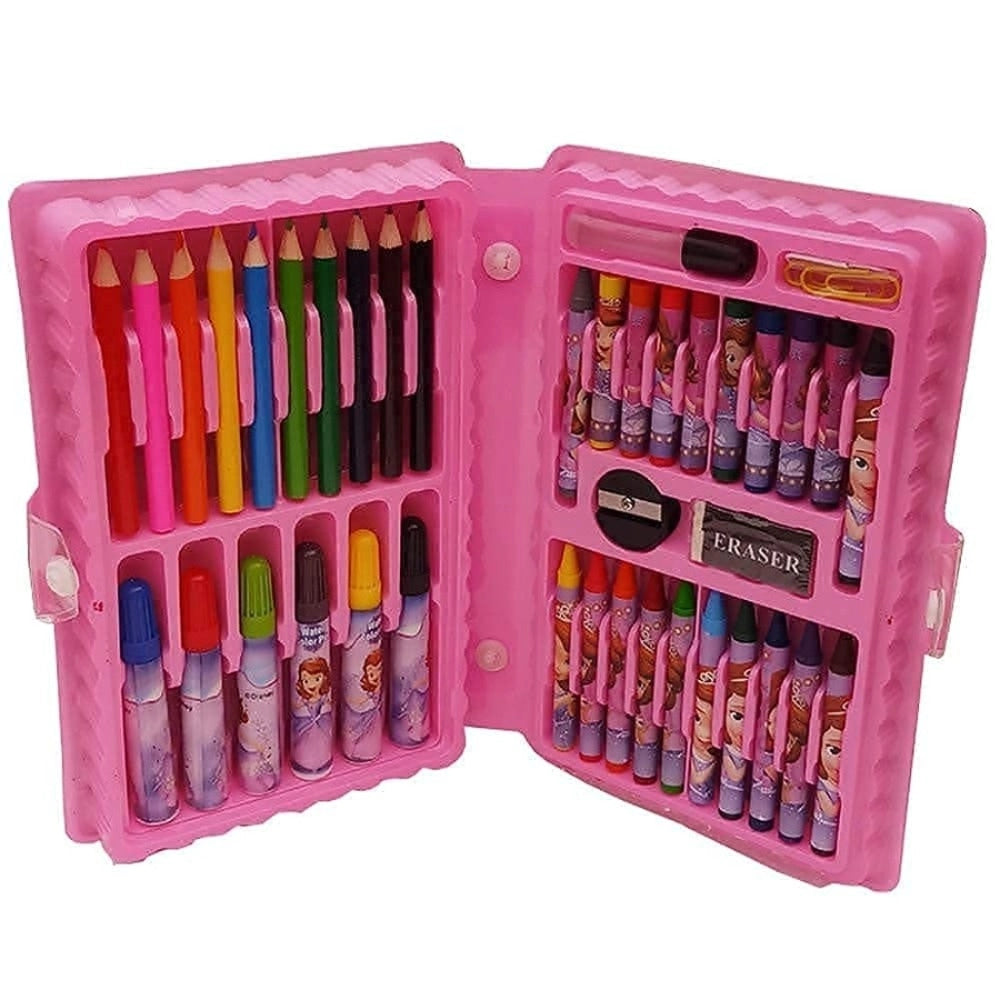Art Craft Crayon Color Oil Pestal Sketch Pan Water Color With Brush 42 Pcs Color Set | Plastic | Toys | 5+ Years