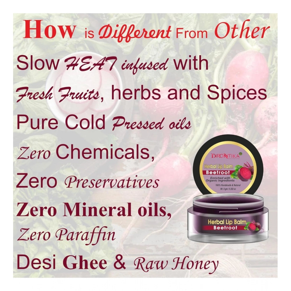 Unisex Herbal Dark And Chapped Lips Beetroot Lip Balm Pack Of 2  (20gm)