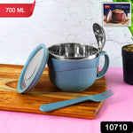 Apex insulated noodle bowl filled with noodles showcasing airtight leak-proof lid