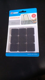 Various shapes of felt furniture floor protectors laid out