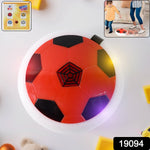 Indoor hover soccer ball with foam guard cushioning impact