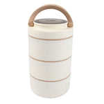 Multiple Ganesh 3-layer stainless steel lunch boxes in various vibrant colors.