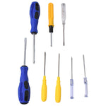 Flexible drive multi screwdriver set with multiple fastener compatibility