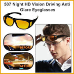Stylish Safora anti-glare glasses for comfortable night driving.