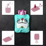 The soft fabric cover of the Doremon hot water bag, designed for even heat distribution.