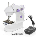 Ergonomic design of the handheld mini sewing machine for comfortable use.