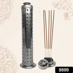 Puja incense stick holder made of stainless steel with safe ash catcher