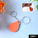 Compact folded mini folding magnifier showing protective cover