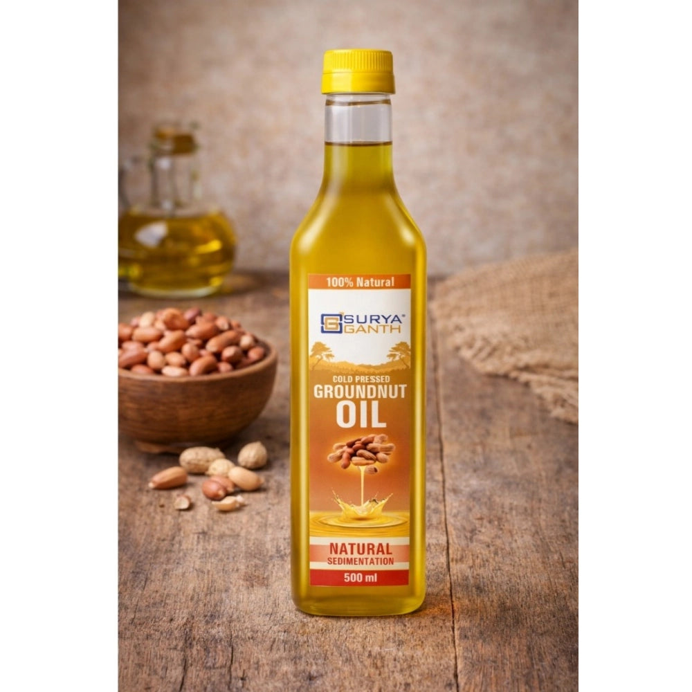 Surya Ganth Cold Pressed Groundnut Oil (Natural Sedimentation)