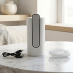 USB rechargeable water pump device in white
