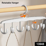 Close-up view of the sturdy hooks on the rotating tank top hanger.