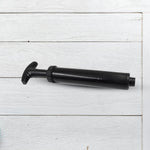 Close-up of the ball pump with both plastic and metal pins.