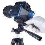Gambit 41-inch camera tripod folded compactly, ideal for travel and easy portability.