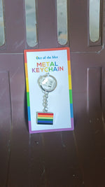 Rainbow keychain in packaging, ready as a gift or personal accessory