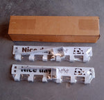 White over door hook rack with six hooks and panda design for space-saving home organisation
