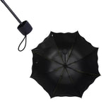 An open Magic Umbrella with its original, subtle blossom pattern before getting wet.