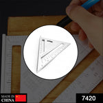 Close-up of the BoltForce Rafter Square's precise double-sided scales for accurate readings.