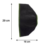 Front view of compact foldable fabric storage box