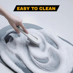 Close-up showing soft velvet texture of the super absorbent bath mat